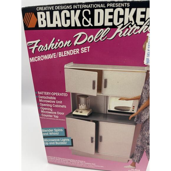 Vintage BLACK & DECKER FASHION DOLL KITCHEN Sealed In Box - Picture 2 of 10